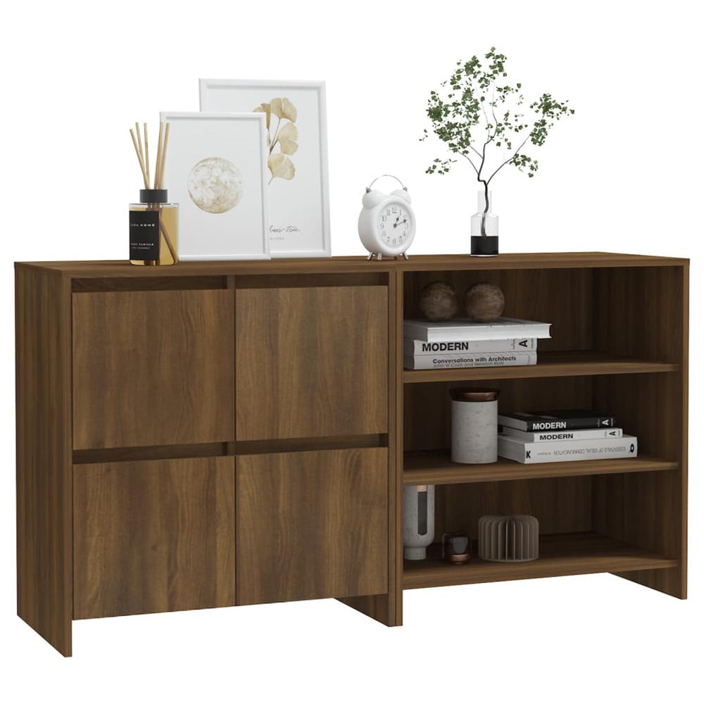 vidaXL 2 Piece Sideboard Brown Oak Engineered Wood, 3098088