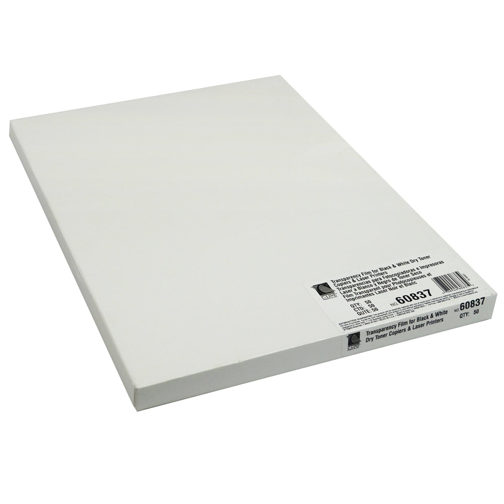 Plain Paper Copier Film, Copiers and Laser Printers, 8 1/2 x 11, 50/BX - C-Line