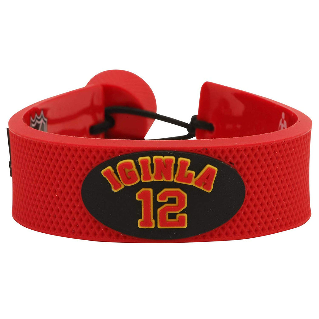 Calgary Flames Bracelet Team Color Jersey Jerome Iginla Design CO - Gamewear