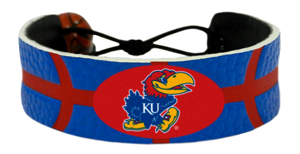 Kansas Jayhawks Bracelet Team Color Basketball CO - Gamewear