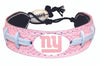 New York Giants Bracelet Pink Football CO - Gamewear