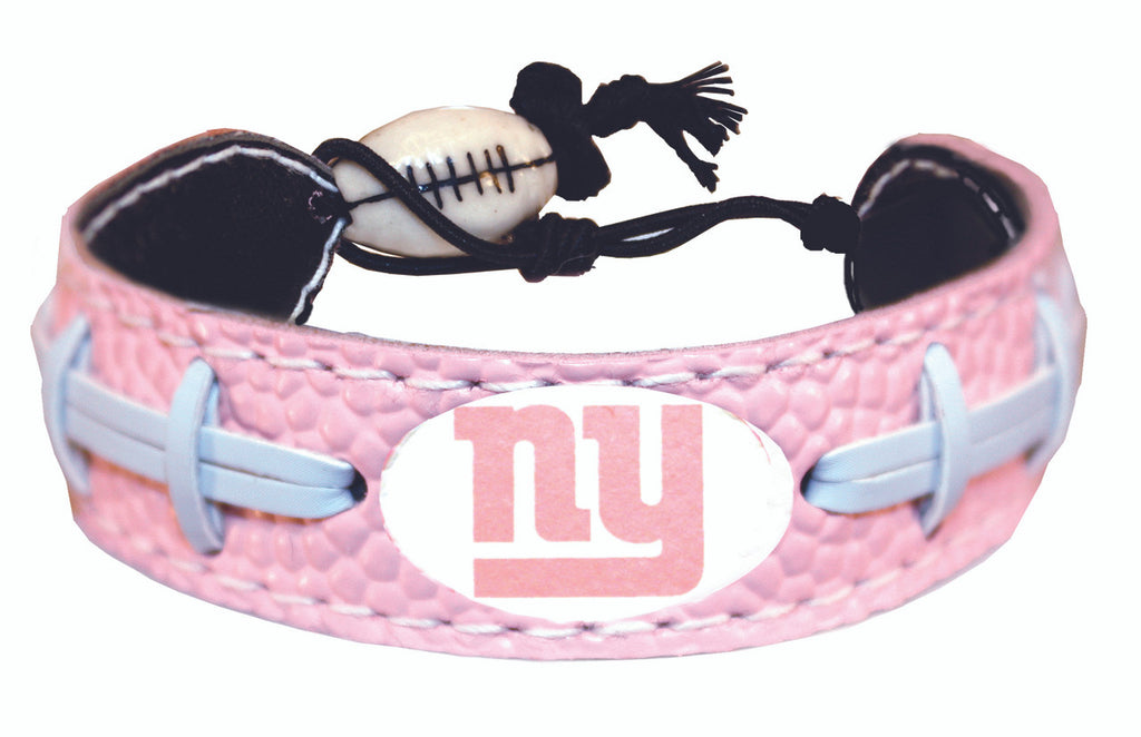 New York Giants Bracelet Pink Football CO - Gamewear