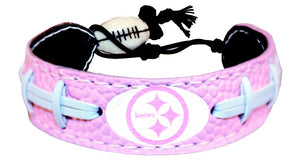 Pittsburgh Steelers Bracelet Pink Football CO - Gamewear