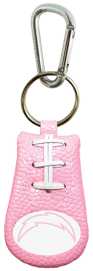 Los Angeles Chargers Keychain Football Pink CO - Gamewear