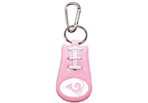 Los Angeles Rams Pink NFL Football Keychain - Gamewear