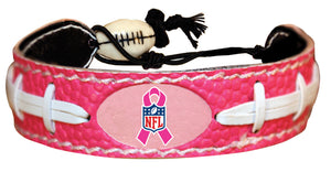 NFL Bracelet Breast Cancer Awareness Ribbon Pink Football CO - Gamewear