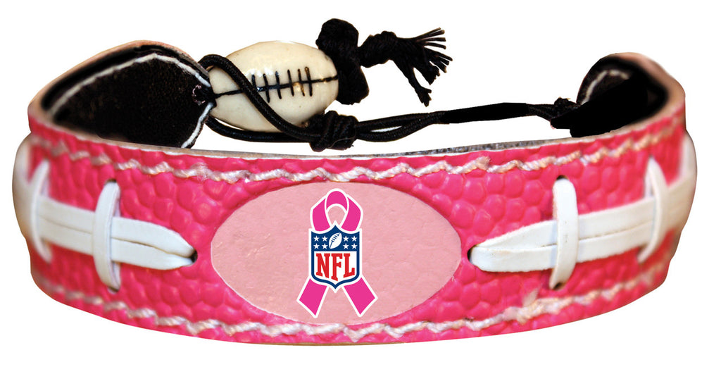 NFL Bracelet Breast Cancer Awareness Ribbon Pink Football CO - Gamewear