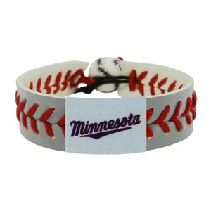 Minnesota Twins Bracelet Team Color Baseball Minnesota Script Logo Gray CO - Gamewear