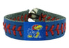 Kansas Jayhawks Team Color Baseball Bracelet - Gamewear
