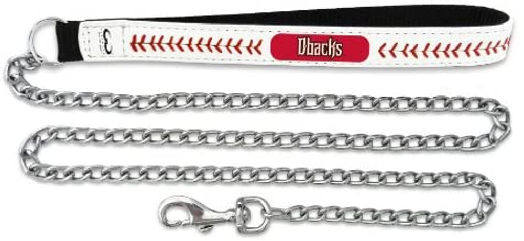 Arizona Diamondbacks Pet Leash Leather Chain Baseball Size Medium CO - GAMEWEAR