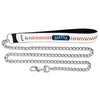 Seattle Mariners Pet Leash Leather Chain Baseball Size Large CO - Gamewear