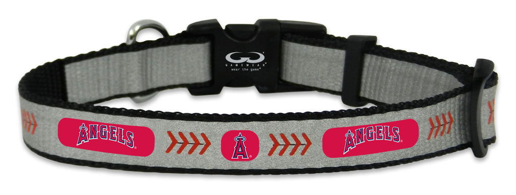 Los Angeles Angels Pet Collar Reflective Baseball Size Small CO - Gamewear