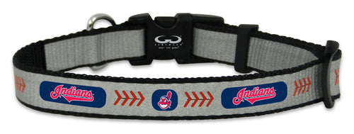 Cleveland Indians Pet Collar Reflective Baseball Size Toy CO - Gamewear