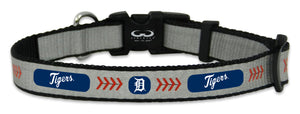 Detroit Tigers Pet Collar Reflective Baseball Size Small CO - Gamewear