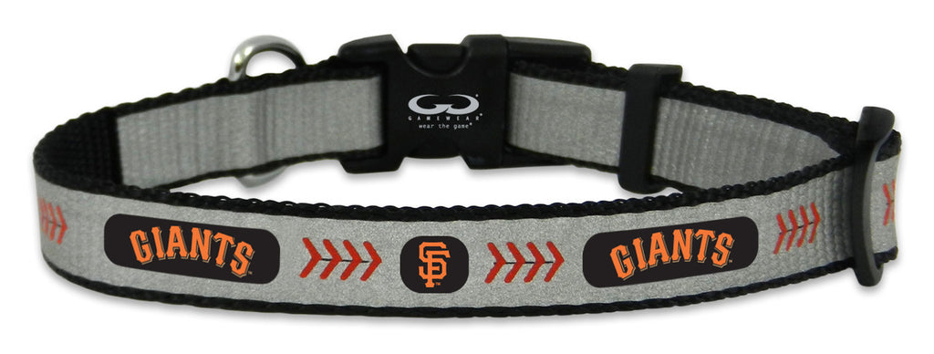 San Francisco Giants Pet Collar Reflective Baseball Size Small CO - Gamewear