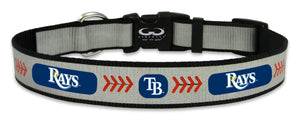 Tampa Bay Rays Pet Collar Reflective Baseball Size Large CO - Gamewear