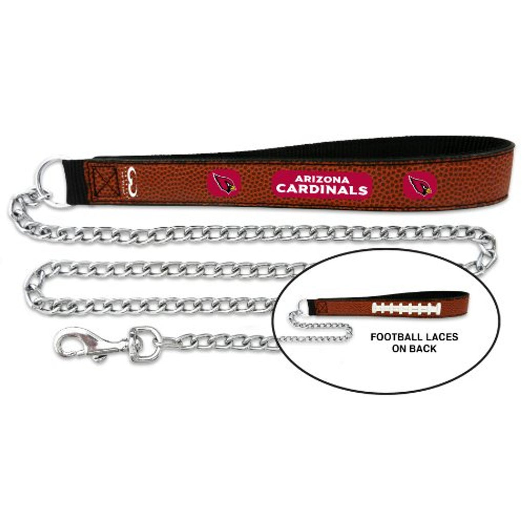 Arizona Cardinals Pet Leash Leather Chain Football Size Large CO - GAMEWEAR