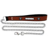 Las Vegas Raiders Pet Leash Leather Chain Football Size Large CO - GAMEWEAR
