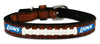 Detroit Lions Pet Collar Leather Classic Football Size Toy CO - Gamewear