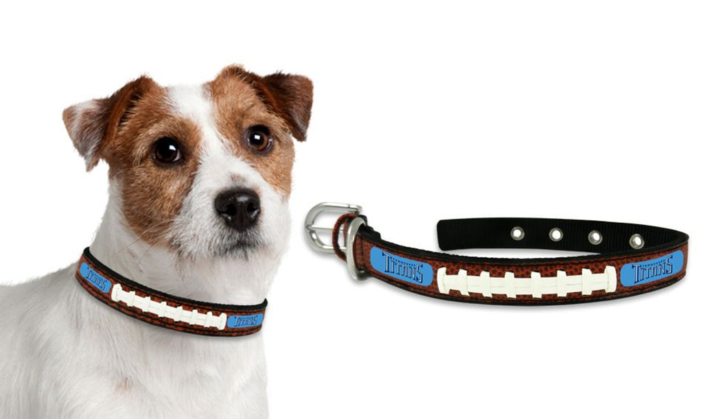 Tennessee Titans Pet Collar Leather Size Small CO - Gamewear
