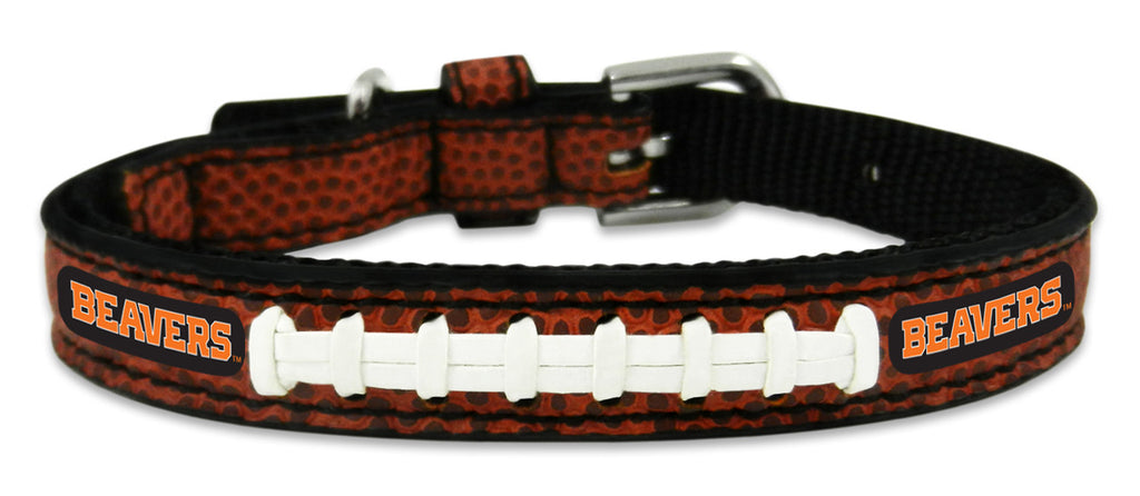 Oregon State Beavers Classic Leather Toy Football Collar - Gamewear