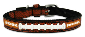 Texas Longhorns Classic Leather Toy Football Collar - Gamewear