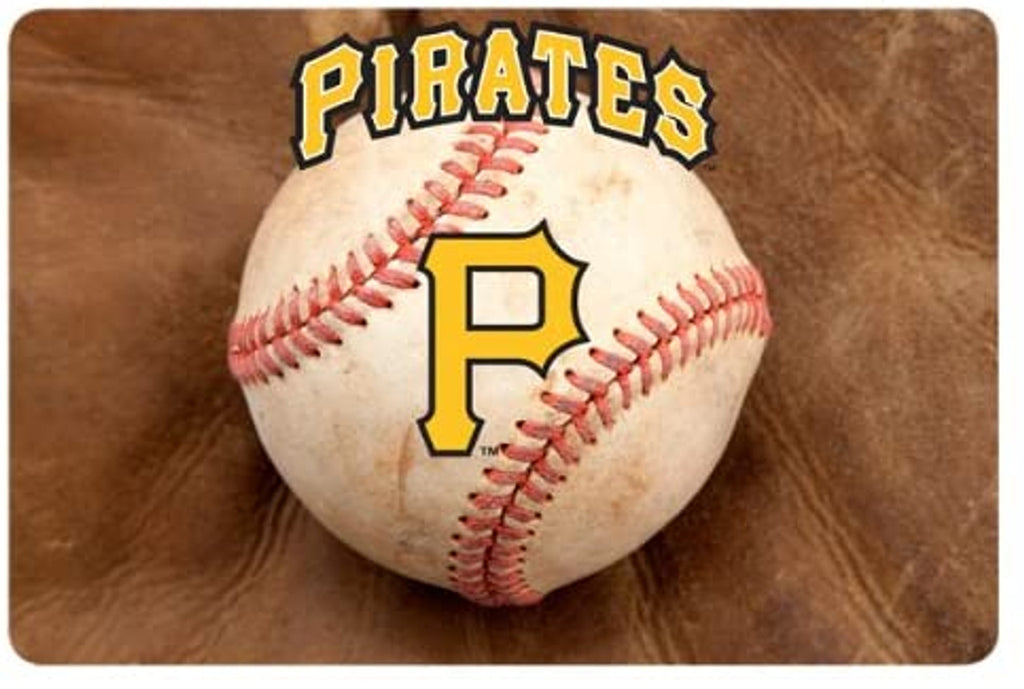 Pittsburgh Pirates Pet Bowl Mat Classic Baseball Size Large CO - GAMEWEAR