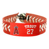 Los Angeles Angels Bracelet Team Color Baseball Mike Trout CO - Gamewear
