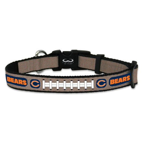 Chicago Bears Pet Collar Reflective Football Size Small CO - Gamewear