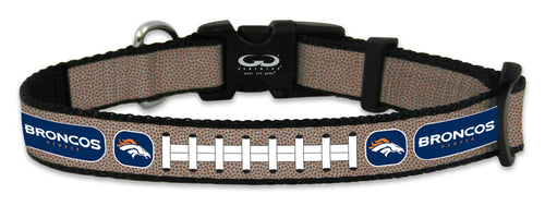 Denver Broncos Pet Collar Reflective Football Size Toy - GAMEWEAR