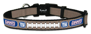 New York Giants Pet Collar Reflective Football Size Toy CO - Gamewear