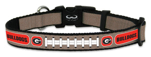 Georgia Bulldogs Pet Collar Reflective Football Size Toy CO - Gamewear
