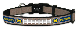 Michigan Wolverines Pet Collar Reflective Football Size Toy CO - Gamewear