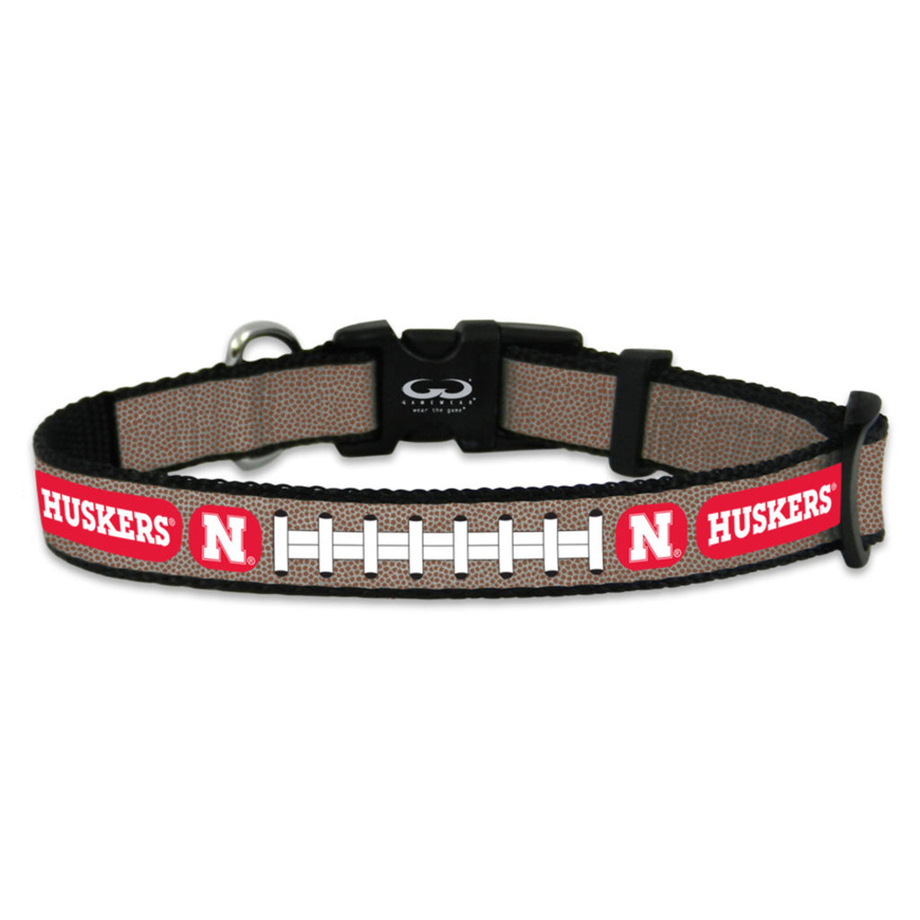 Nebraska Cornhuskers Pet Collar Reflective Football Size Small CO - Gamewear