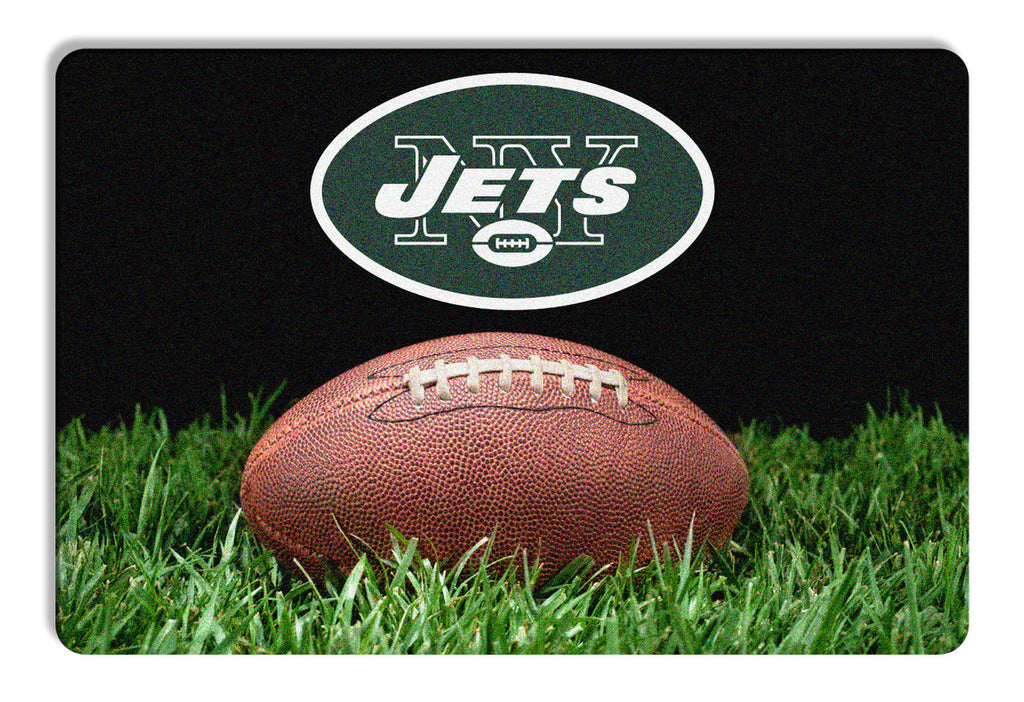 New York Jets Pet Bowl Mat Classic Football Size Large CO - Gamewear