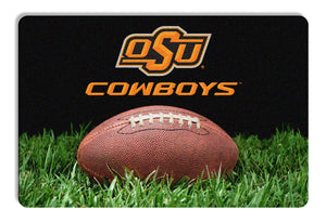 Oklahoma State Cowboys Classic Football Pet Bowl Mat - L - Gamewear