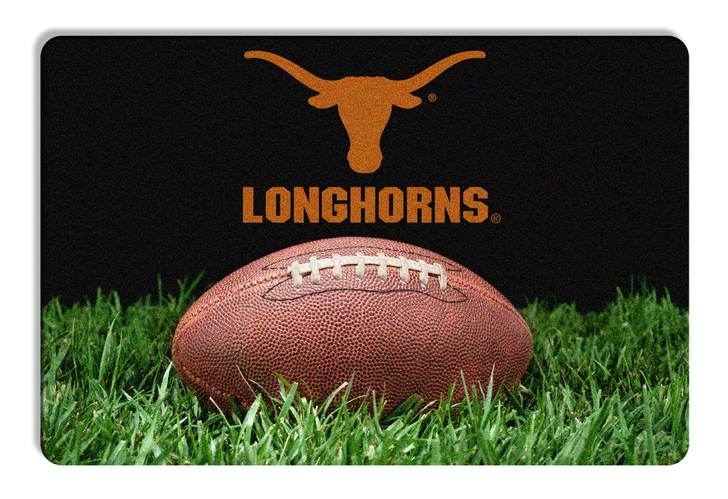 Texas Longhorns Pet Bowl Mat Classic Football Size Large CO - Gamewear