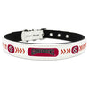 South Carolina Gamecocks Pet Collar Classic Baseball Leather Size Medium CO - Gamewear