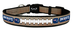 New England Patriots Pet Collar Reflective Football Size Medium Alternate - Gamewear