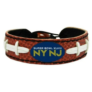 Super Bowl XLVIII NY NJ Logo Classic NFL Football Bracelet - Gamewear