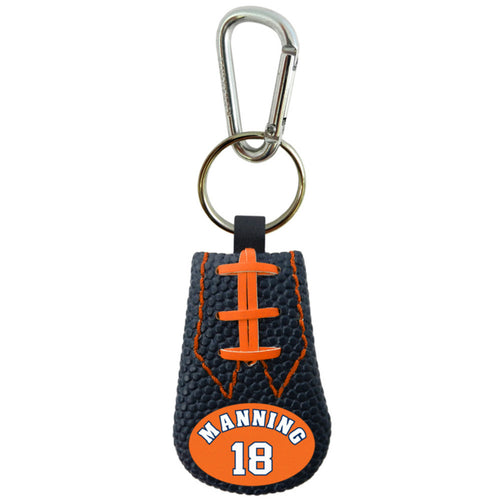Denver Broncos Keychain Team Color Football Peyton Manning Design CO - GAMEWEAR