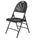 NPS® 1100 Series Deluxe Fan Back With Triple Brace Double Hinge Folding Chair, Black (Pack of 4) - National Public Seating