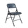 NPS® 1200 Series Premium Vinyl Upholstered Double Hinge Folding Chair, Dark Midnight Blue (Pack of 4) - National Public Seating