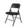 NPS® 1200 Series Premium Vinyl Upholstered Double Hinge Folding Chair, Caviar Black (Pack of 4) - National Public Seating