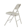NPS® 200 Series Premium All-Steel Double Hinge Folding Chair, Grey (Pack of 4) - National Public Seating