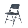 NPS® 200 Series Premium All-Steel Double Hinge Folding Chair, Char-Blue (Pack of 4) - National Public Seating