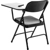 NPS® 5200 Series Tablet Arm Folding Chair, Left Arm, Black (Pack of 2) - National Public Seating