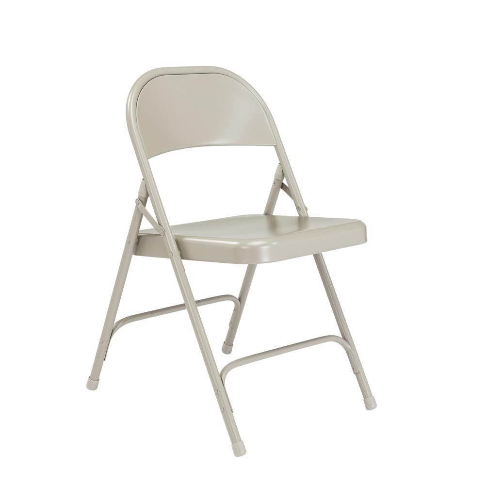 NPS® 50 Series All-Steel Folding Chair, Grey (Pack of 4) - National Public Seating