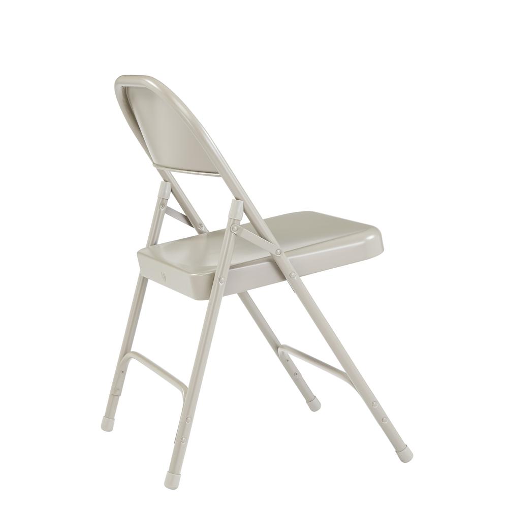 NPS® 50 Series All-Steel Folding Chair, Grey (Pack of 4) - National Public Seating