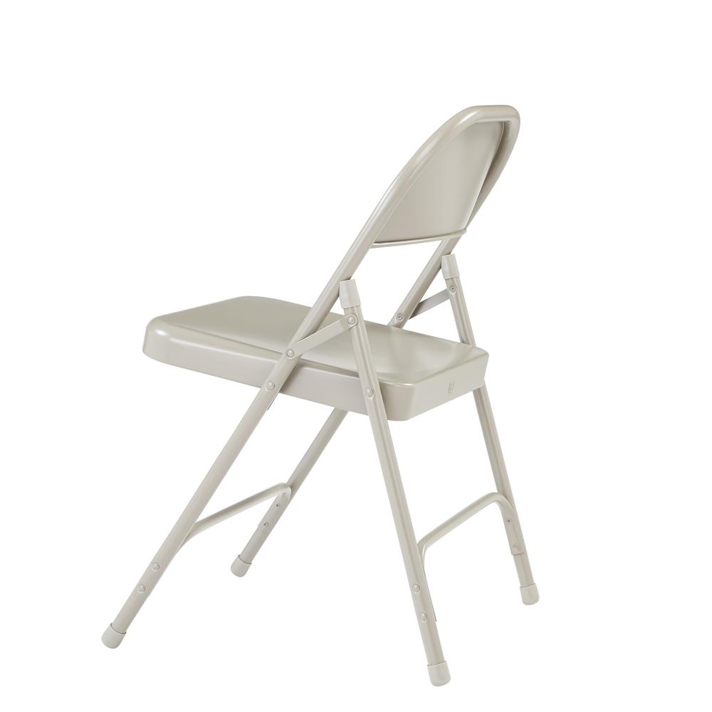 NPS® 50 Series All-Steel Folding Chair, Grey (Pack of 4) - National Public Seating